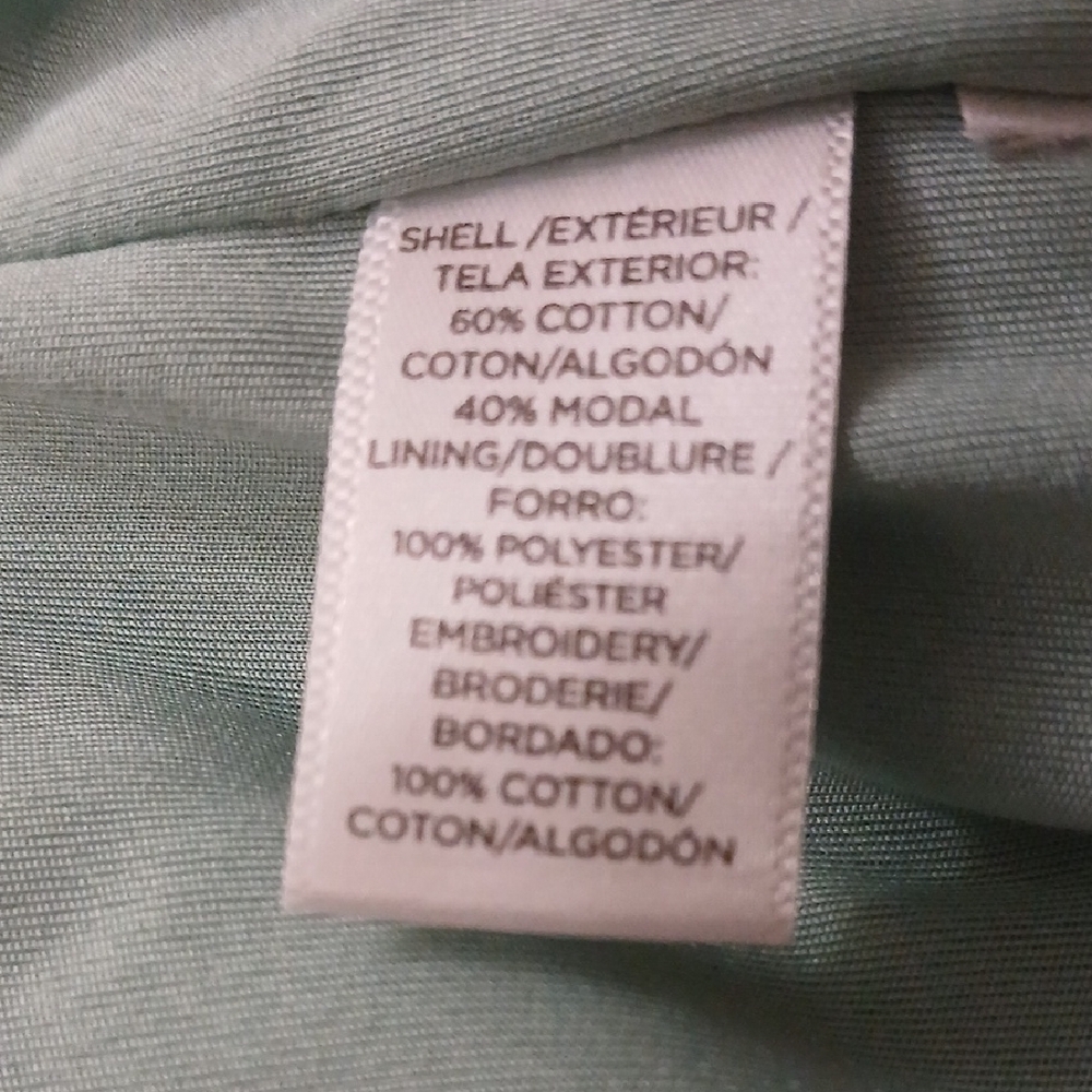 Sage Eyelet Embroidered Cotton Coastal Cottagecore Capsule - Picture 5 of 5